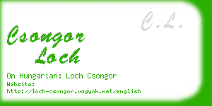csongor loch business card
